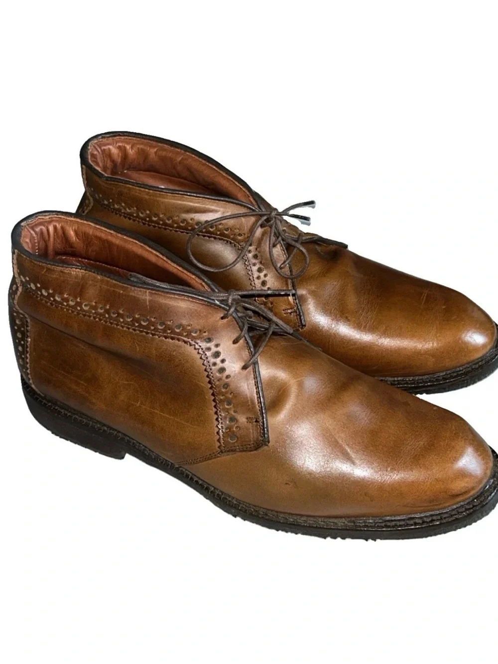 Allen Edmond Bellevue Brown Boots Brown Size 13 EEE